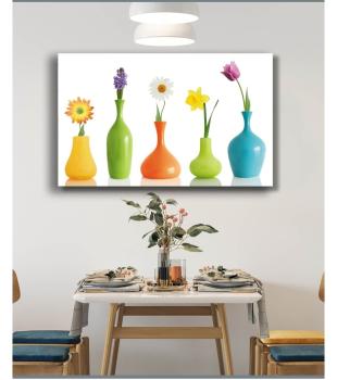 Blumen Art Design rechteckiges spezial Glasbild!